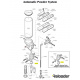 Dillon Automatic Powder System parts Delrin Collar Sleeve