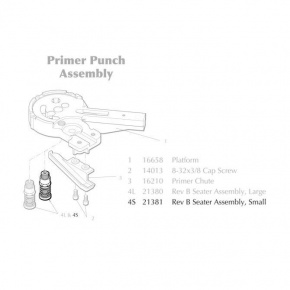 Dillon XL650 Primer Punch Assembly Primer Seater Assembly, Small