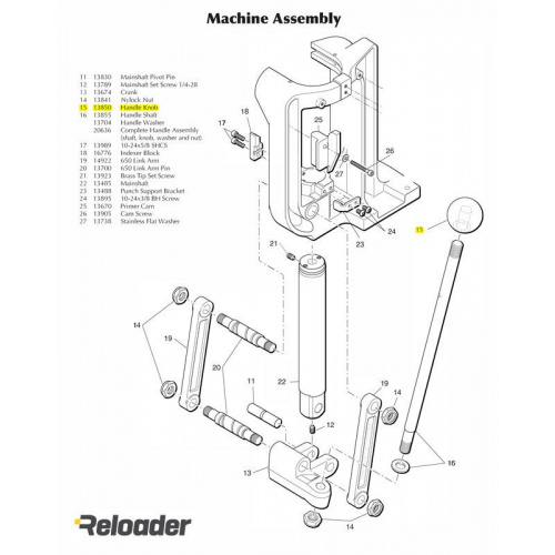 Dillon Machine parts Handle Knob