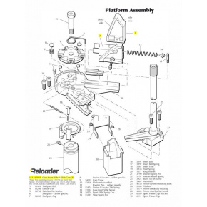 Dillon XL650 Platform Parts Slide & Cam Assembly (includes 1,2,5,9,13,14,15)