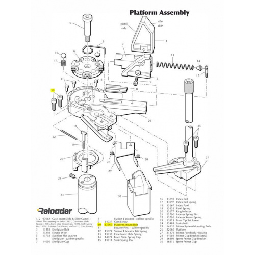 Dillon Parts 1/4-28 x 3/4" Screw