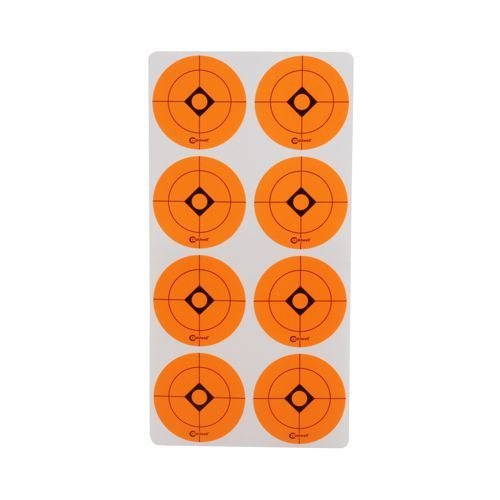 Samolepící terče Caldwell 1.5" Orange Shooting Spots, 12 listů (96 ks)