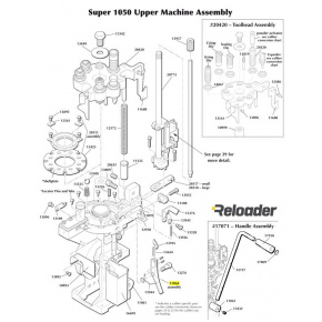 Dillon Super 1050 Upper Machine Assembly Super 1050 Only-Index Lever Assembly Dillon Super 1050 Upper Machine Assembly Super 1050 Only-Index Lever Assembly