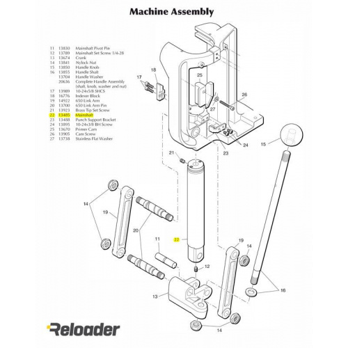 Dillon SL900 / XL650 Mainshaft