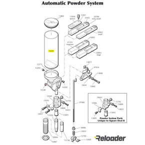 Dillon Automatic Powder System parts Clear Plastic Powder Measure Tube (only)