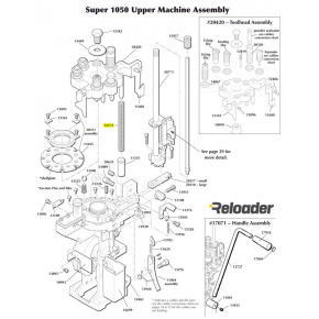 Dillon Super 1050 Upper Machine Assembly Toolhead Spring