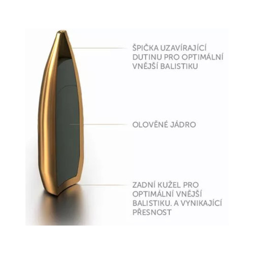 Střela Sellier & Bellot 2890 6.5mm (264 Diameter) 142 gr HPBT