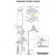 Dillon Automatic Powder System parts Powder Bar Post,large