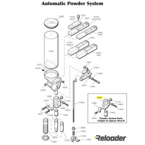 Dillon Automatic Powder System parts Square Deal Connector Body Collar Assembly