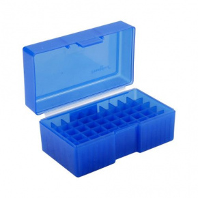 Krabička na 50 nábojů 6mmBR, 6.8 Rem SPC, 7.62x39 Frankford Arsenal #512 modrá