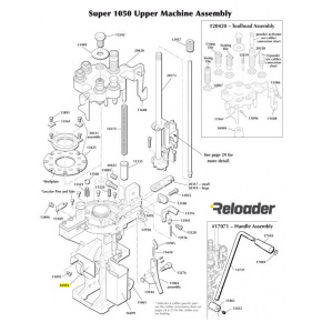 Dillon Super 1050 Upper Machine Assembly Spent Primer Cup Bracket