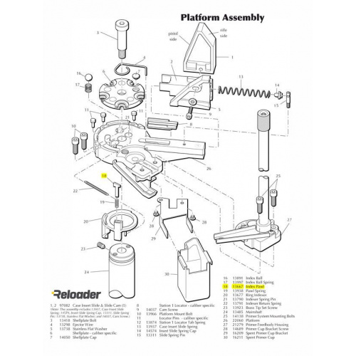 Dillon XL650 / SL900 index Pawl